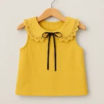 تاپ نخی یقه گیپور کد 105 نمای جلو