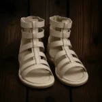 صندل کرمی بچه‌ گانه مدل گلادیاتوری