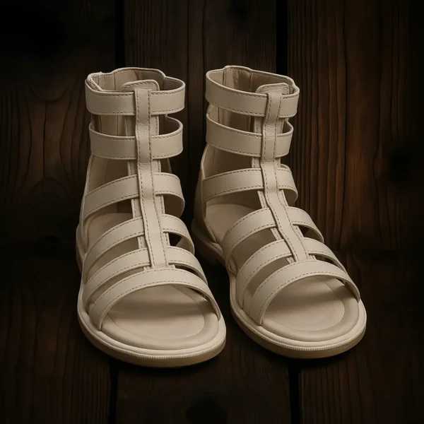 صندل کرمی بچه‌ گانه مدل گلادیاتوری